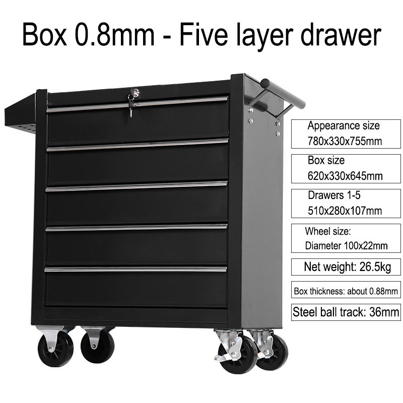 5 Drawer Storage Tool Box Trol - đánh giá và giá Workshop Tools Car