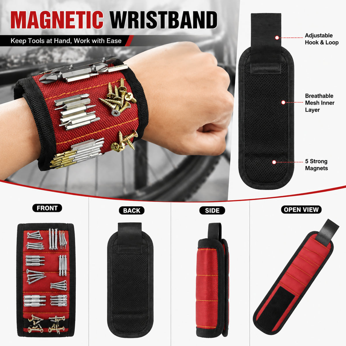 PINMOAP Magnetic Tool Wristban - đánh giá và giá Workshop Electric Tools
